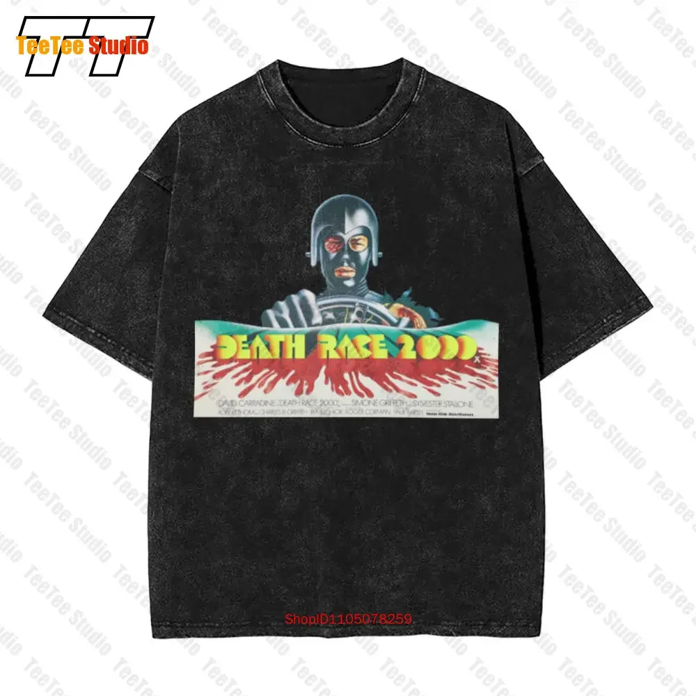 Death Race 2000 A92 Cult Film David Carradine Grind House Vintage Oversized T-Shirt SC1O