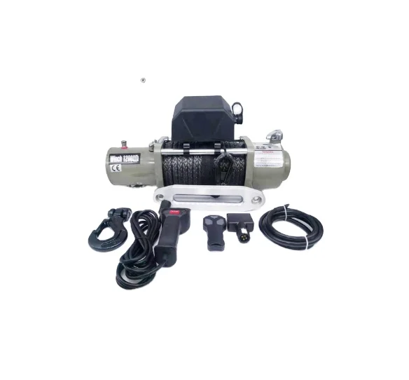 Factory Outlet High Speed DC 4wd 12500lbs 12000 LB Heavy  Industrial Electric Car Winch