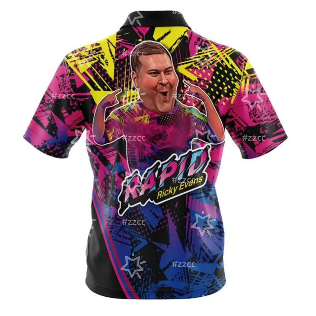 Ricky Evans Signed Replica Shirt Darts Polo Shirt Sports Leisure Dry Quickly Men's T-Shirt Children's Clothing Tee Y2k Woman