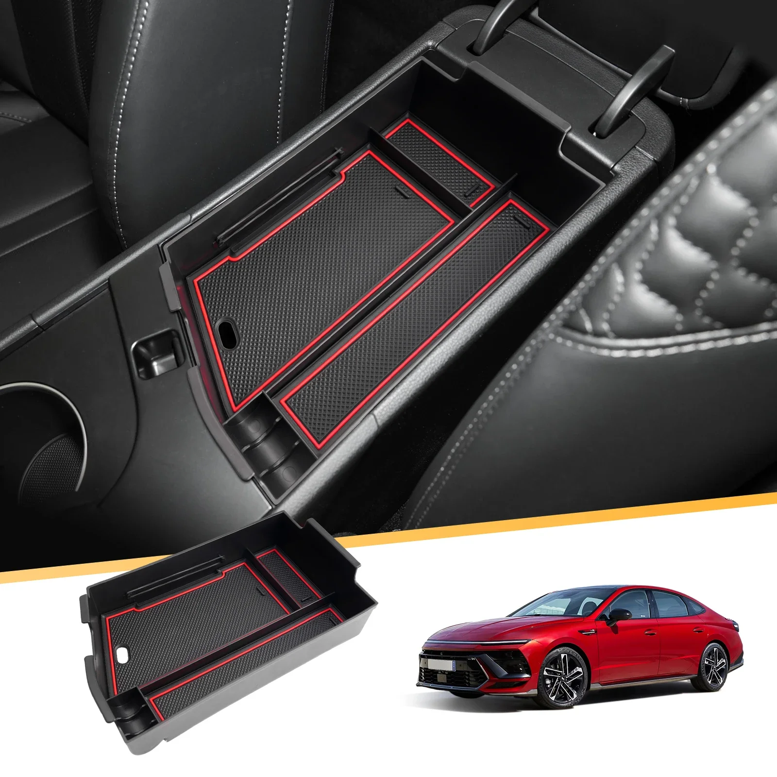 

Car Armrest Storage Box for Hyundai Sonata 2024 2025 Central Control Container Auto Interior Hyundai Sonata Accessories