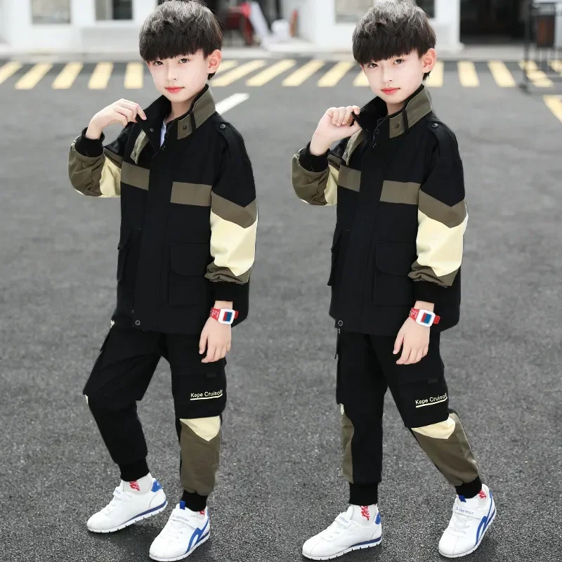 Kids Clothes Autumn Boys Clothing Suits New Children Sports Jackets Pants Sets Tracksuit Boys Clothes 4 6 8 10 12 14 Year Old