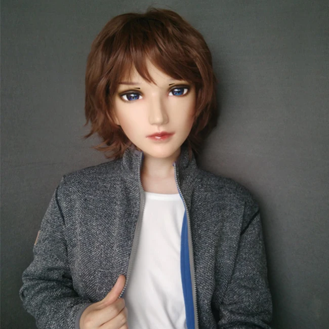 

(Jing) Женская милая девушка, смоляная половина головы, кигуруми, BJD, глаза, кроссдресс, косплей, японское аниме, ролевая маска Лолиты с глазами и париком