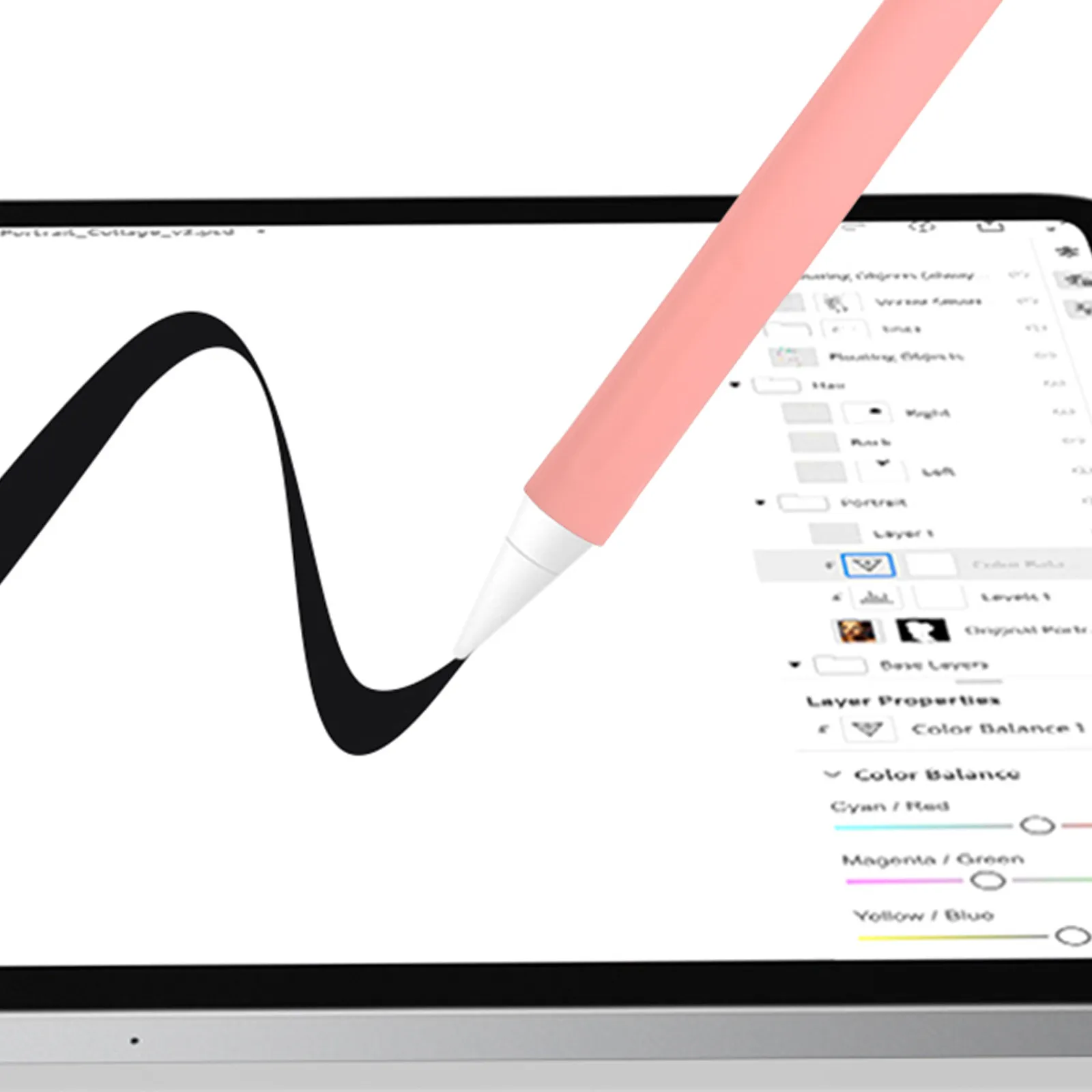 

2Pcs Pencil Sleeve Cover for Pencil 1 High-Quality Silicone Anti-Slip Protective Case Prevent Scratching and Dropping Cute