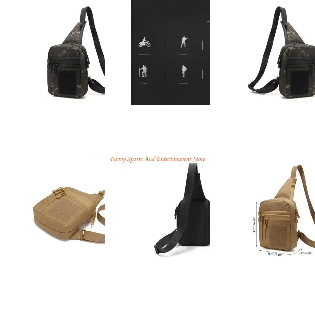 

C4DE Охотничья тактическая сумка через плечо Военная кобура для скрытого оружия Сумка для переноски оружия