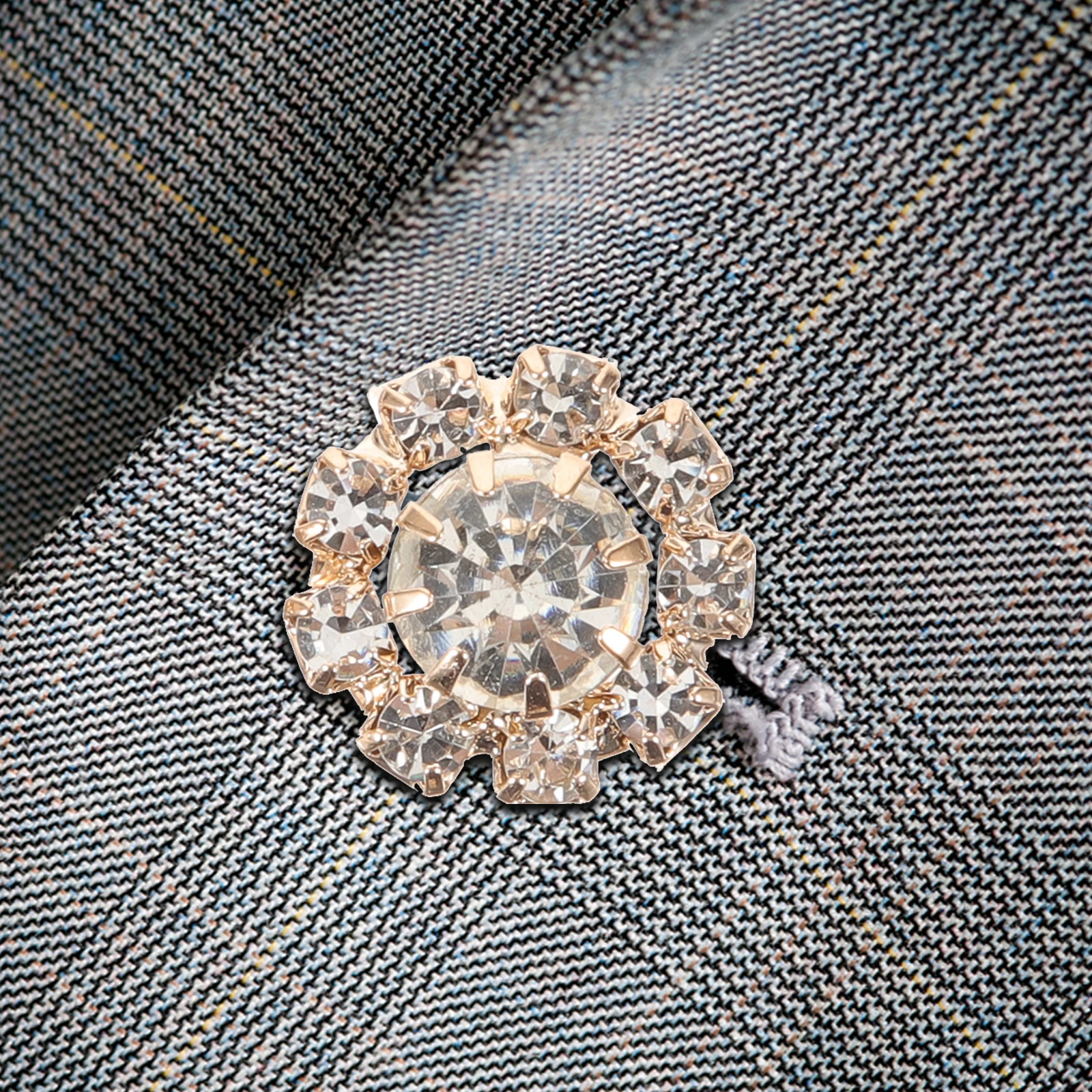 

50pcs Rhinestone Buttons Water Drill Craft Embellishments For Clothing Diy Jewelry Making Bridal Headpiece Flatback Metal