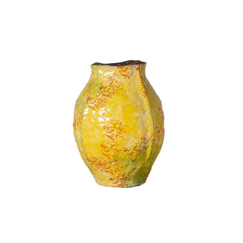 CX high temperature kiln change glaze ceramic flower pot hand pinch vase ornament living room flower arrangement ornament