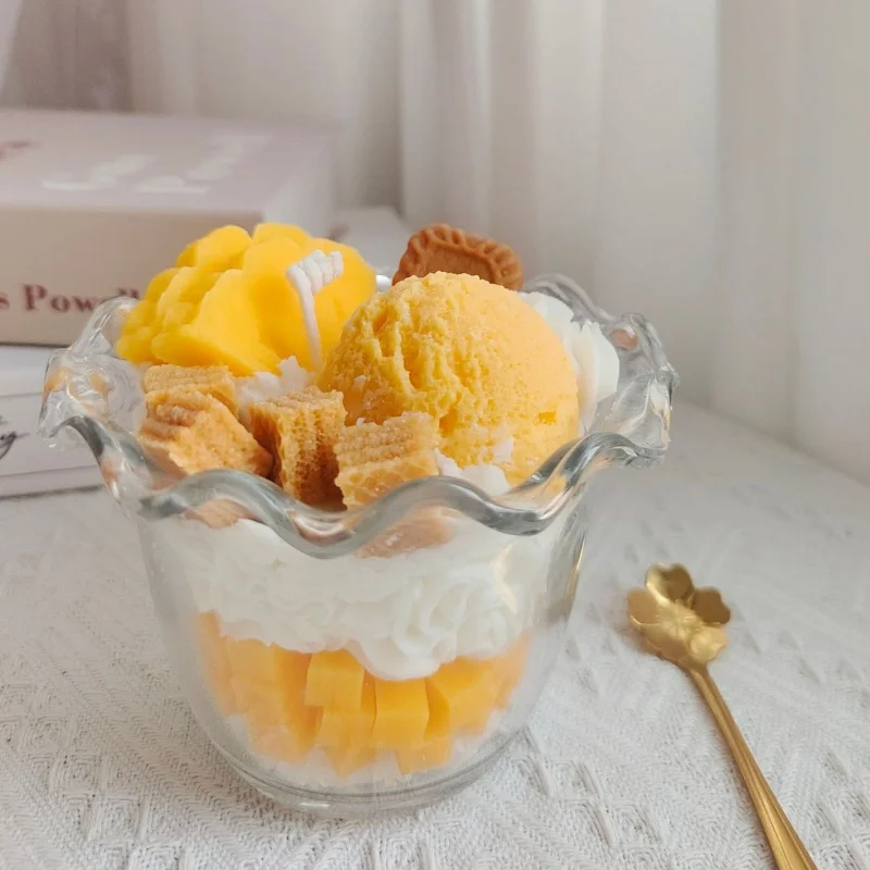 DIY 3D Fruits Ice-cream Shape Silicone Candle Mold Aromatherapy Plaster Soap Resin Clay Mould Handmade Candle Making Home Decor view 5
