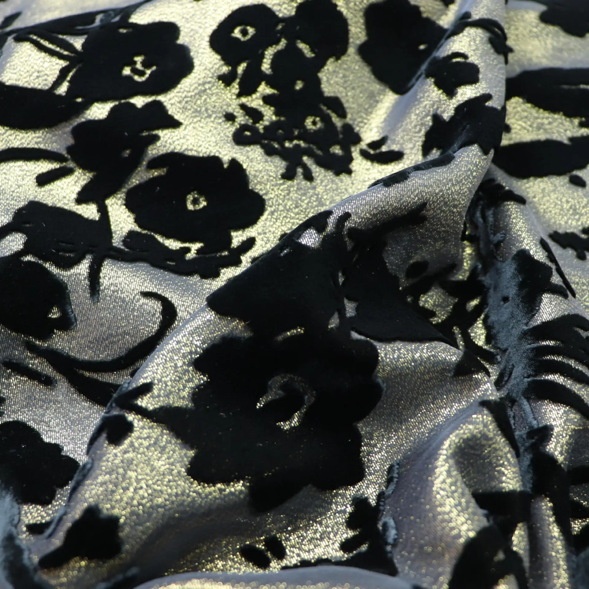 Silk Printed Velvet Fabric Cheongsam Dress Cloth Material