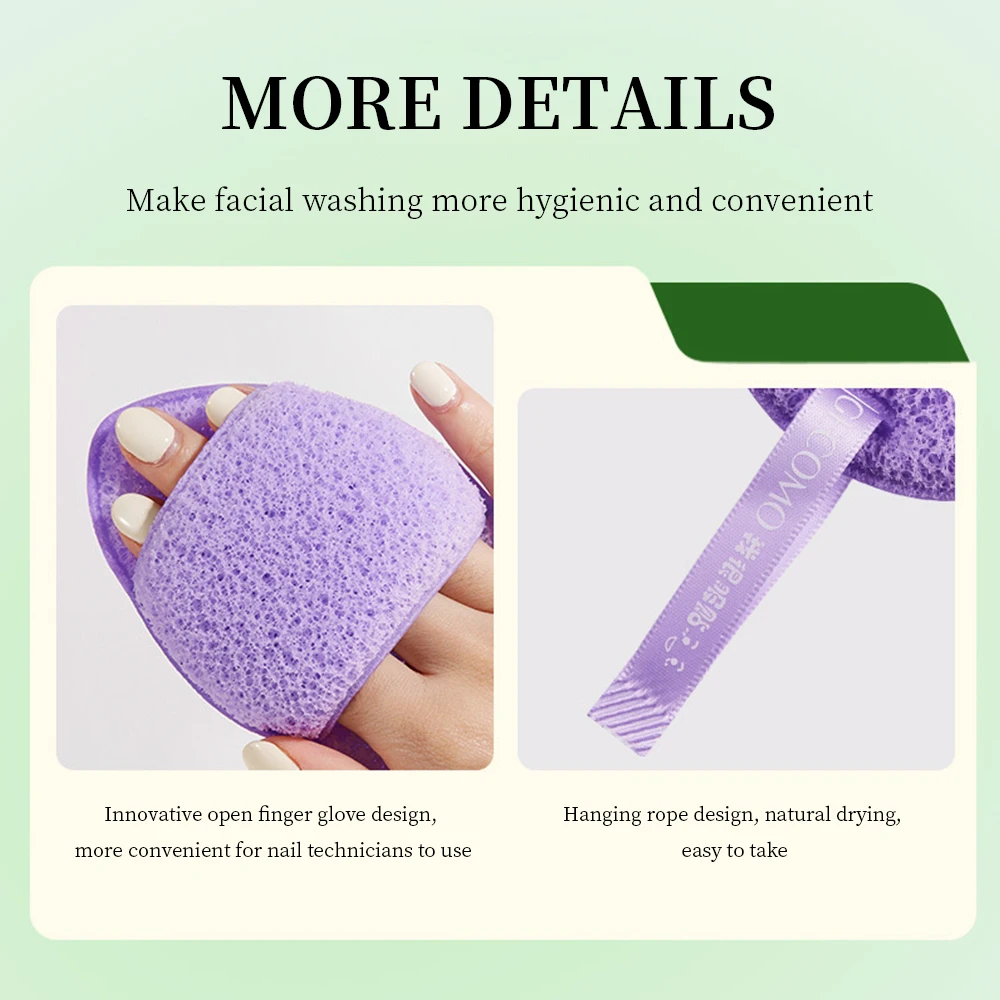 GECOMO nettoyage visage bouffée doux pour la peau moussant rapide nettoyage en profondeur hygiénique visage éponges de lavage du visage outil de soins de la peau du visage