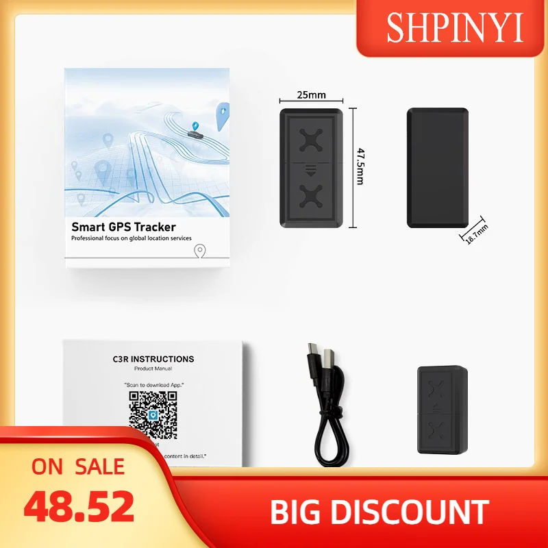 4G Super Mini Portable Real-Time GPS Tracker Magnetic Location Device for Vehicles Car Alarms Locator Navigation & GPS Device