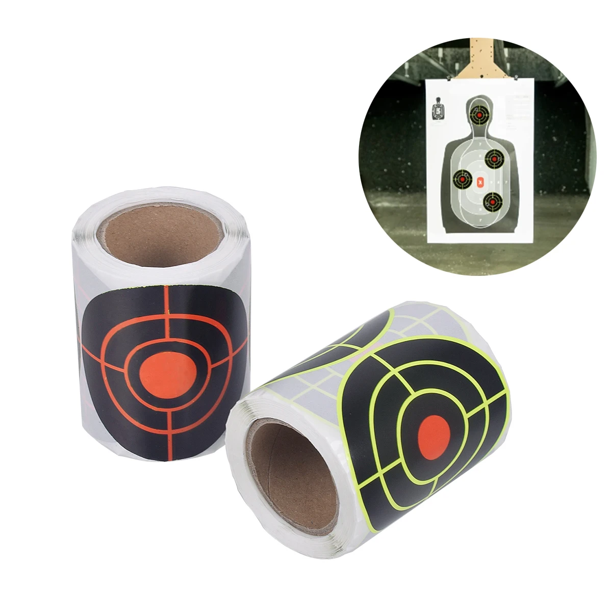 Tactical Self Adhesive Shooting Indoor and Outdoor Slingshot Air Gun Target Trainer Hanging Shooting Targets Sticker 7.6cm