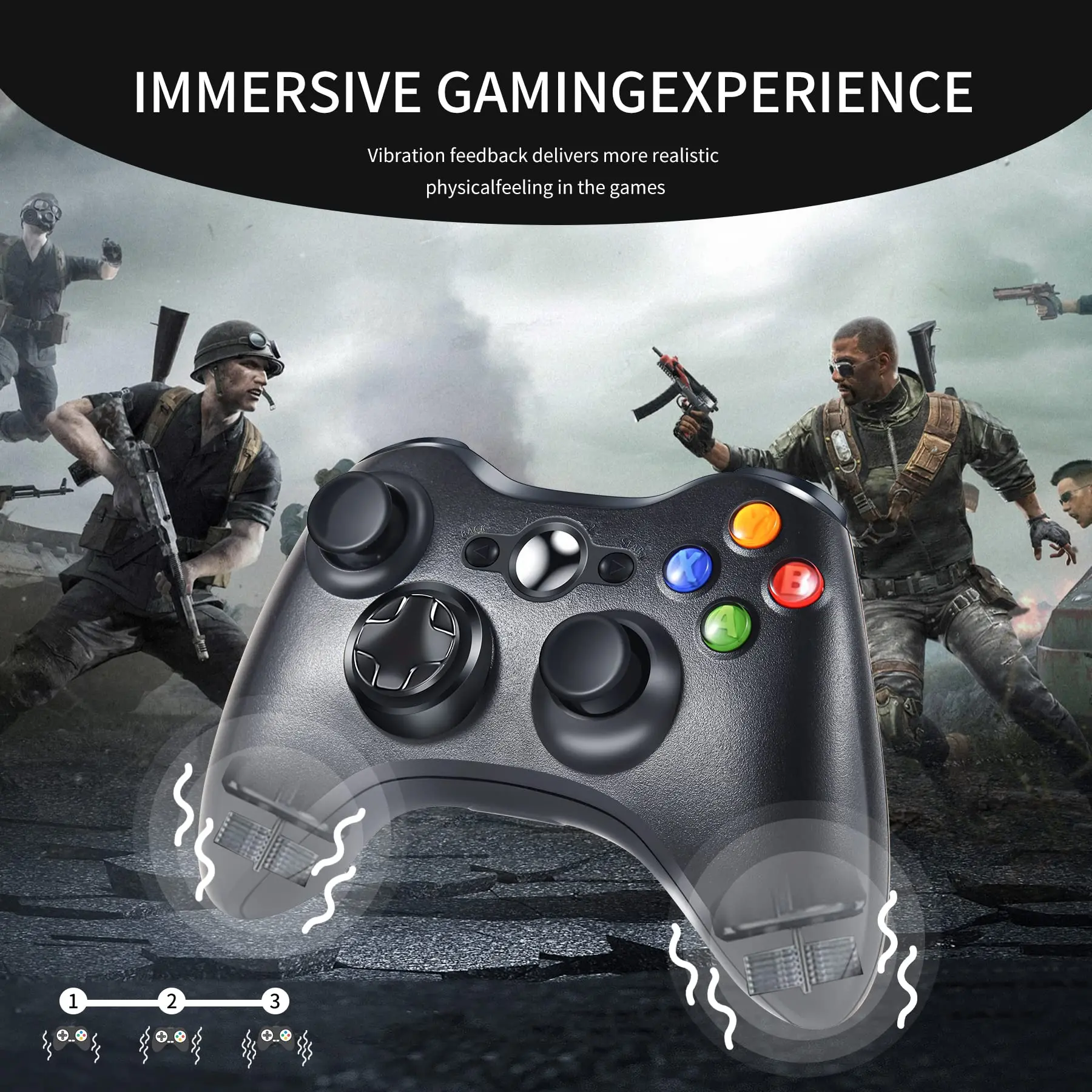 Контроллер для Xbox 360 серии ПК/Windows 7, 8, 10, геймпад 2,4G, беспроводной контроллер, рокер, рабочий рычаг, джойстик, ручка управления