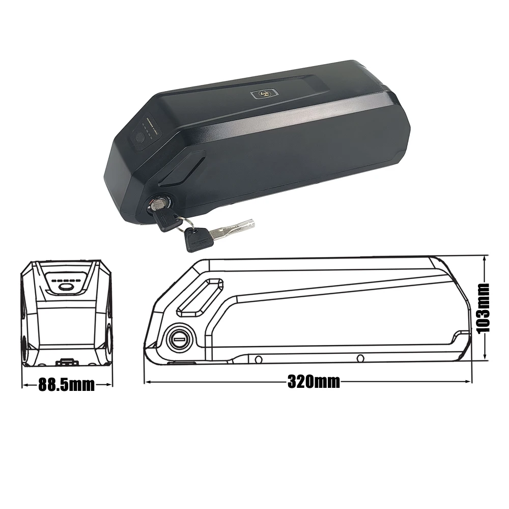 Removable Extra 48V 14Ah 672Wh Lithium Battery Pack for Movinev Pulse Folding Mini Fat Tire Electric Bike