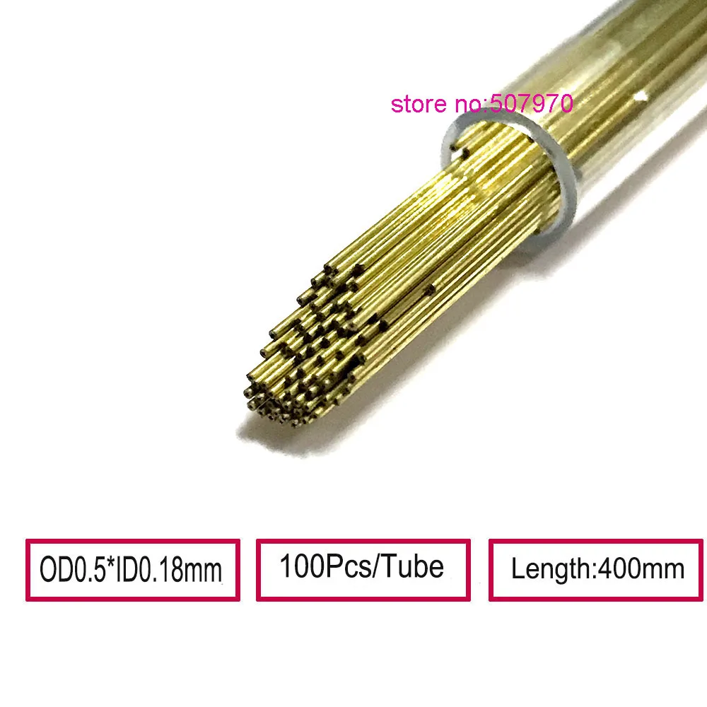 Ziyang Brass Electrode Tube OD0.5*400mm Single Hole ID0.18mm Die Hole for EDM Drilling Hole Machine