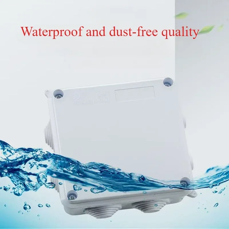 F-type ABS new material Ip67 waterproof junction box Plastic housing Ip67 Outdoor electronic safe monitor power button box