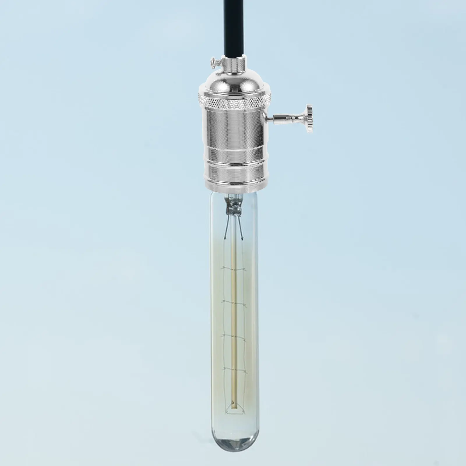 

Ретро-патрон для лампы, винтажный металлический держатель для лампочки E26 E27 с регулируемой ручкой для напольных светильников и аксессуаров для ламп DIY