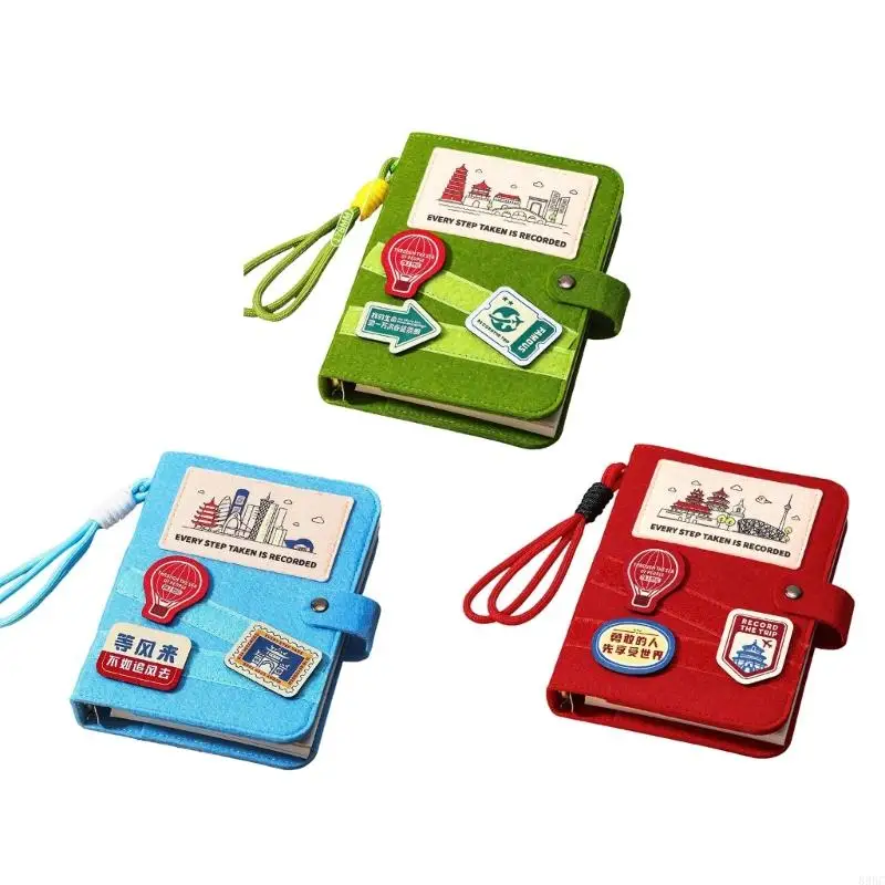 

Detachable Paper Scrapbook Notepad Logbook Notebook For Vacation Memories And Souvenirs Stamp Collection Travel Diary 896C