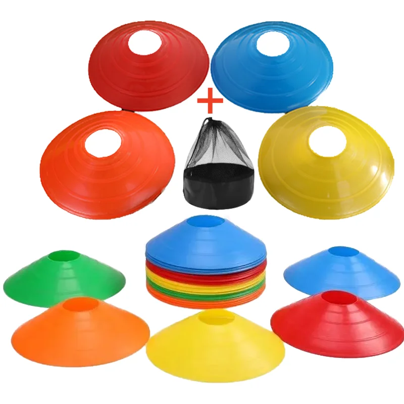 10/50Pcs Agility Soccer Cones allenamento di calcio ostacolo Logo Plate induclemarking Discs For Training Football Kids Sports Toy