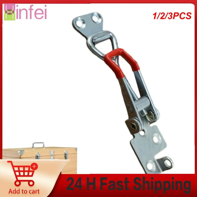 1/2/3PCS Toggle Catch Toggle Clamp Adjustable Cabinet Boxes Lever Handle Lock Hasp For Sliding Door Furniture Hardware