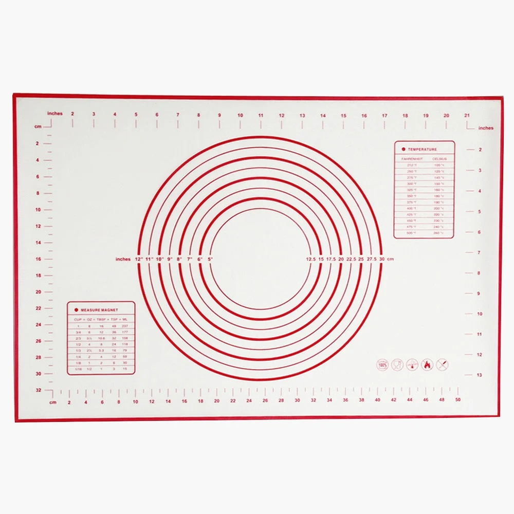 1Pc 40*60cm Rolling Dough Non-stick Mat Oven Silicone Mat Pastry Tools Baking Liner Pad Kneading Dough Baking Mat Dumpling Sheet