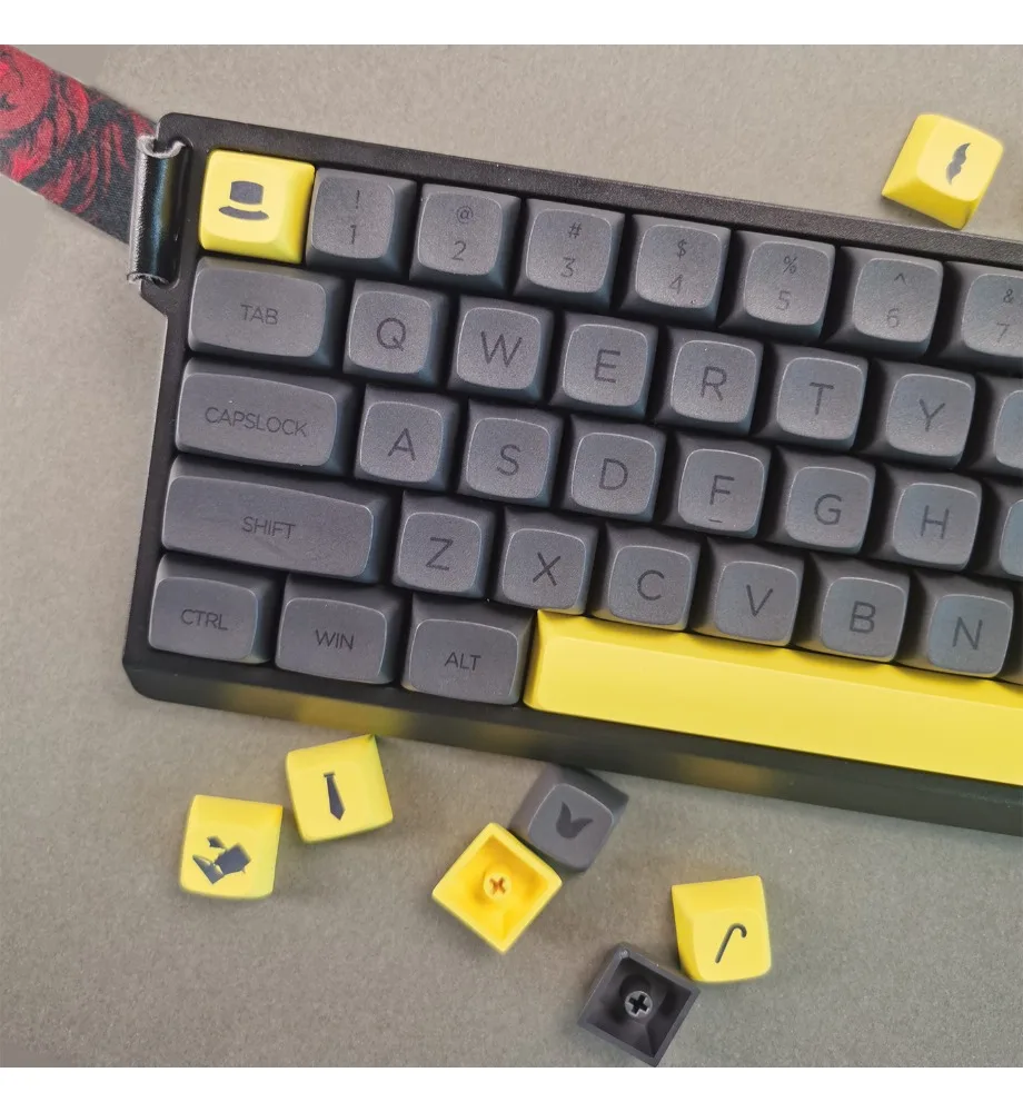 Keycap Personality XDA Height, Gentleman's PBT Sublimation Keycap 64 68 75 87 98 104 Fully Compatible