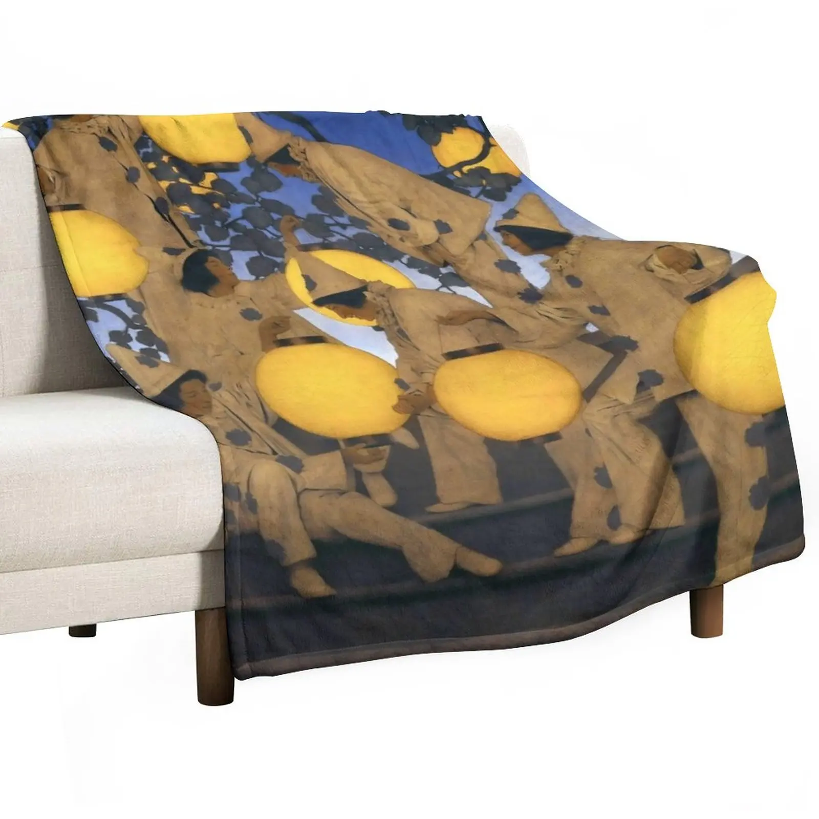 

New Maxfield Parrish - The Lantern Bearers Throw Blanket Fashion Sofa Blankets Blankets For Sofas sofa bed