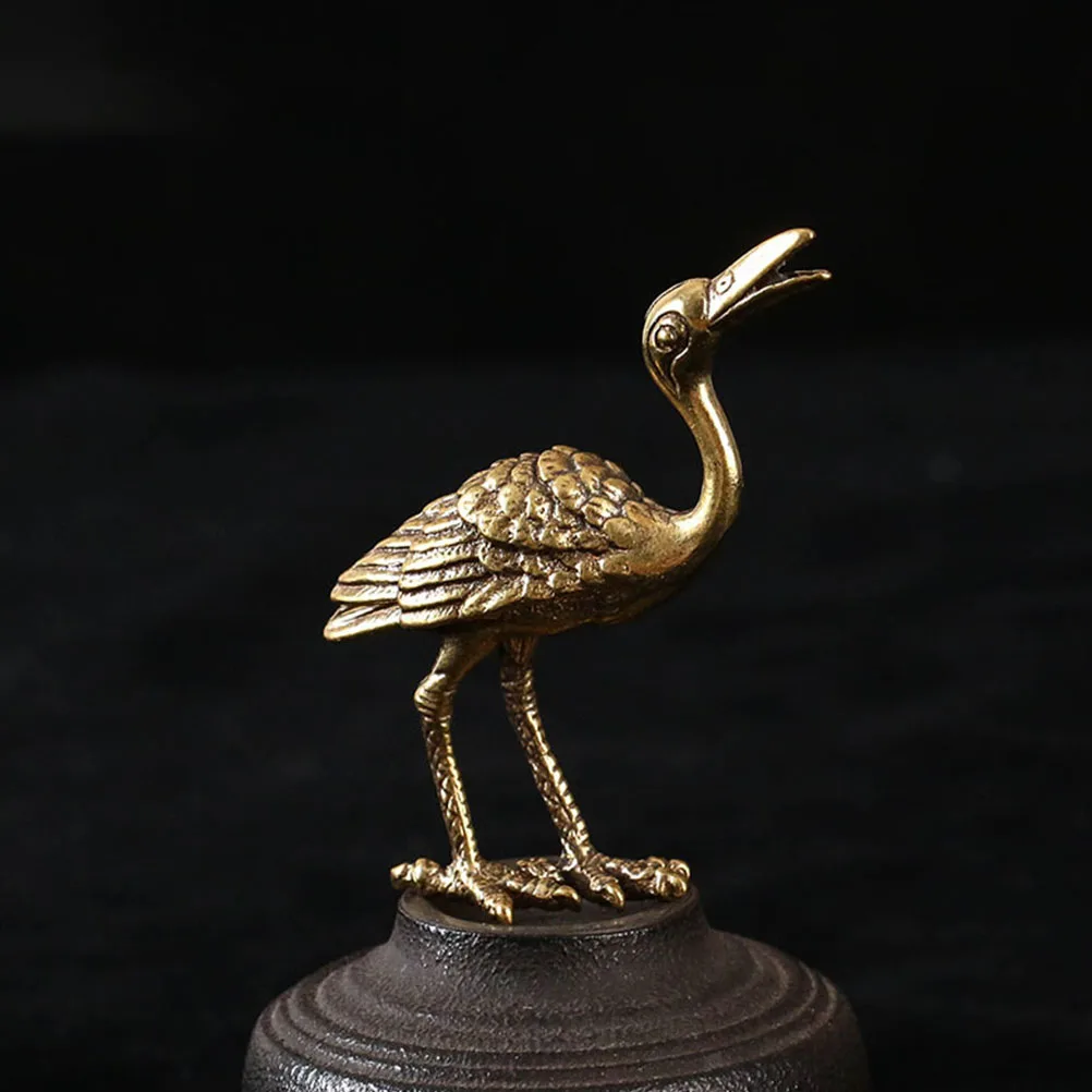 

Crane Shaped Incense Burner Aroma Stove Decorative Censer Brass Material Stress Relief Meditation Household Decor Bedroom Living
