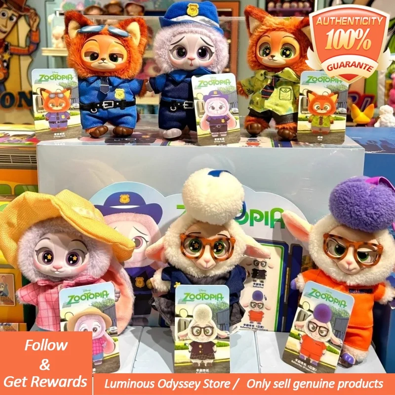 ของแท้ Zootopia ไวนิล Face Blind กล่องจี้ dollcute NICK JUDY จี้ของขวัญวันวาเลนไทน์คอลเลกชันของเล่น Mystery กล่อง