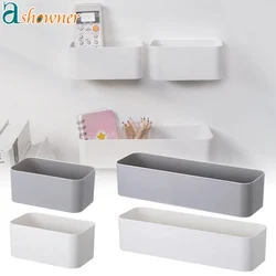 Muur Gemonteerde Cosmetische Opbergdoos Badkamer Opbergrek Plakplank Opberg Case Afstandsbediening Houder Telefoon Houder Organizer