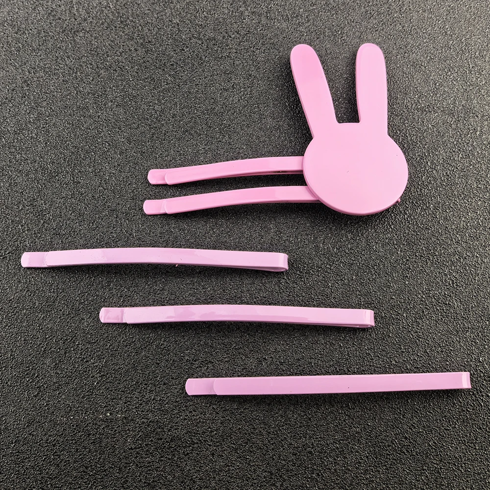 أنيمي Seishun بوتا يارو ساكوراجيما ماي مشبك شعر الفتيات أرنب تأثيري دبوس الشعر الوردي أغطية الرأس اكسسوارات الطفل تأثيري كليب #5