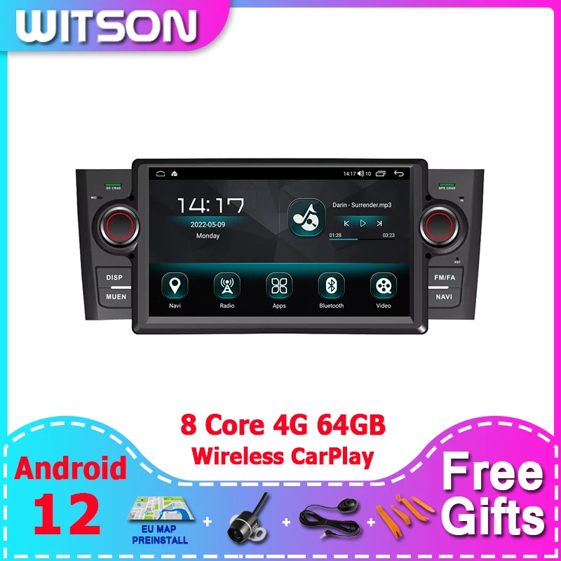 

WITSON 9'' Android 12 Car Multimedia For FIAT PUNTO 2007 2008 2009 2012 GPS Navigation Auto Stereo Multimedia Car Radio Auto