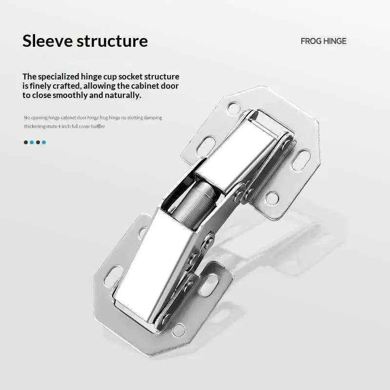 @*2Pcs Stainless Concealed Kitchen Cabinet Hinges Camper Car Door Support Furniture Hardware Supplies Hidden Hinges