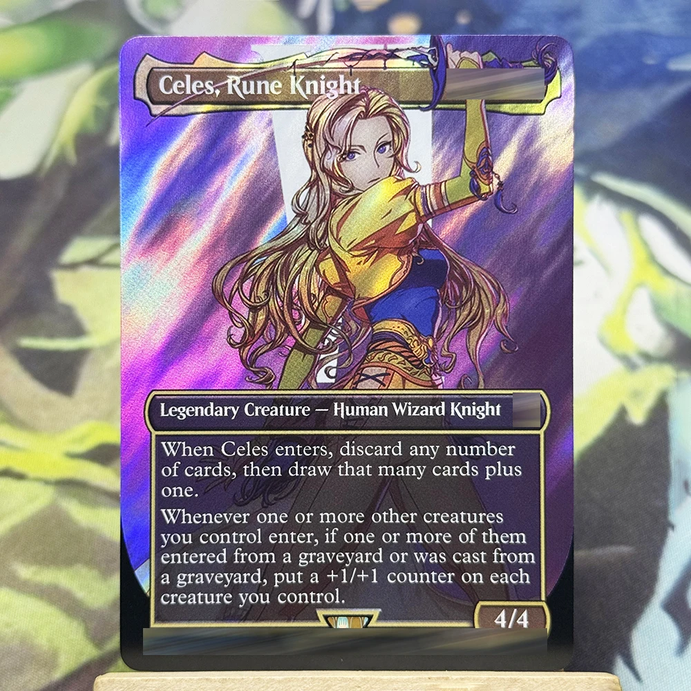 DIY Surge การ์ดฟอยล์ไร้ขอบ Cloud Celes Tia Terra Tidus Yuna Tifa Commander โฮมเมด EN/JP การ์ด TCG ของขวัญ