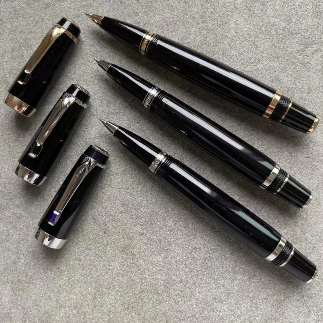 

Ограниченная серия Bohemis MB, шариковая ручка из черной смолы, мини-короткая портативная ручка для путешествий, офиса, школы, письма с серийным номером Gem