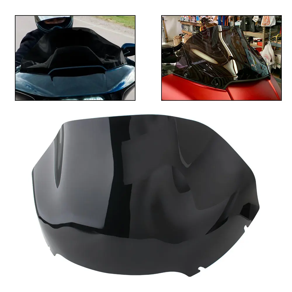 

For Harley Road Glide Special FLTRXS Limited FLTRK FLTR FLTRX 2015-2023 Motorcycle 13.5" Windshield Windscreen Wind Deflector