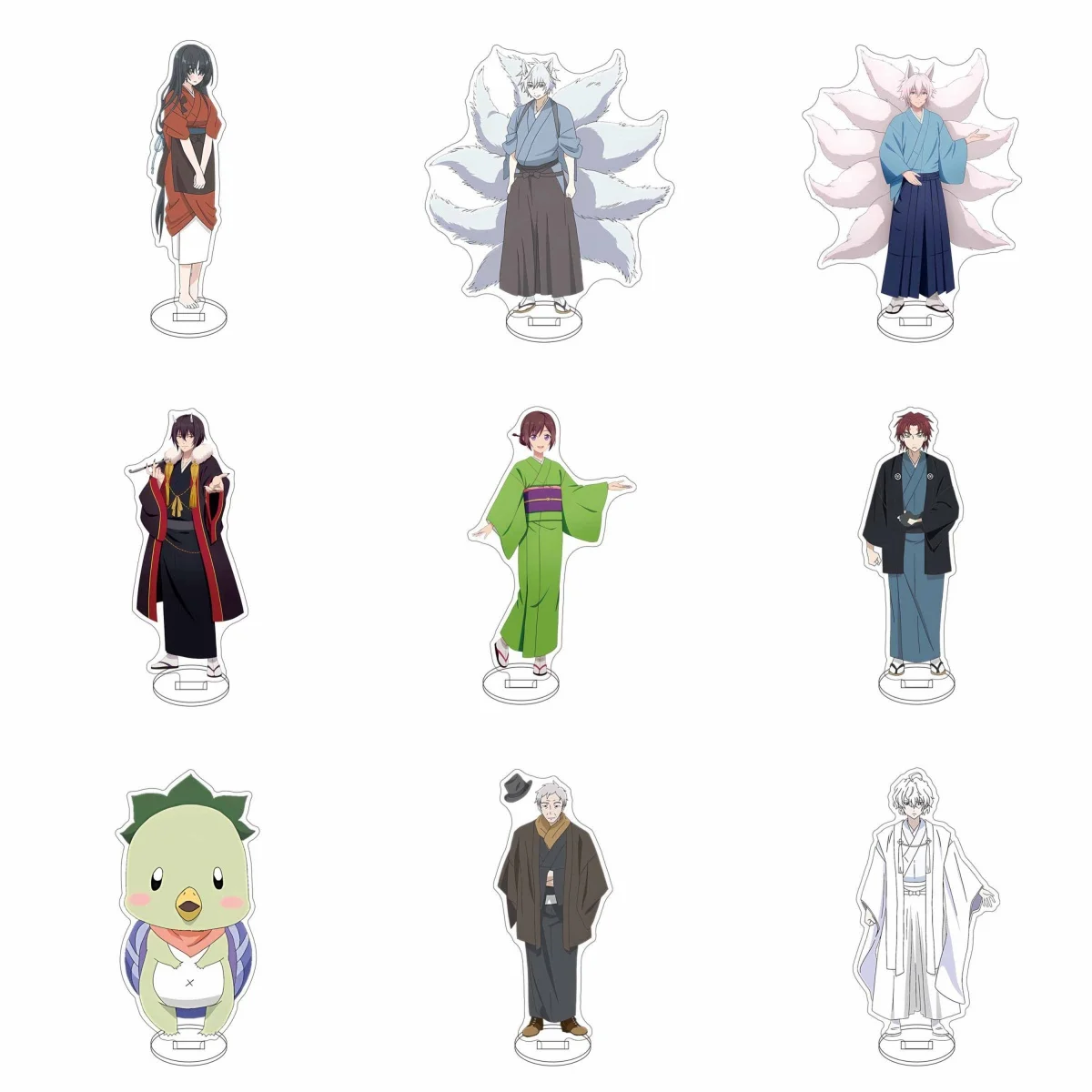 15cm Anime Kakuriyo Bed & Breakfast for Spirits Acrylic Stand Cosplay Characters Ornament Accessories Collection Christmas Gifts