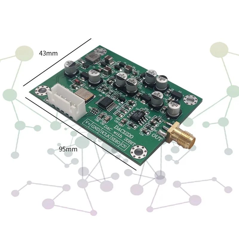 DAC1220 Digital-to-Analog Conversion Data Acquisition Module 5V 120mA 20/16 Bit Adjustable Product Category ICs