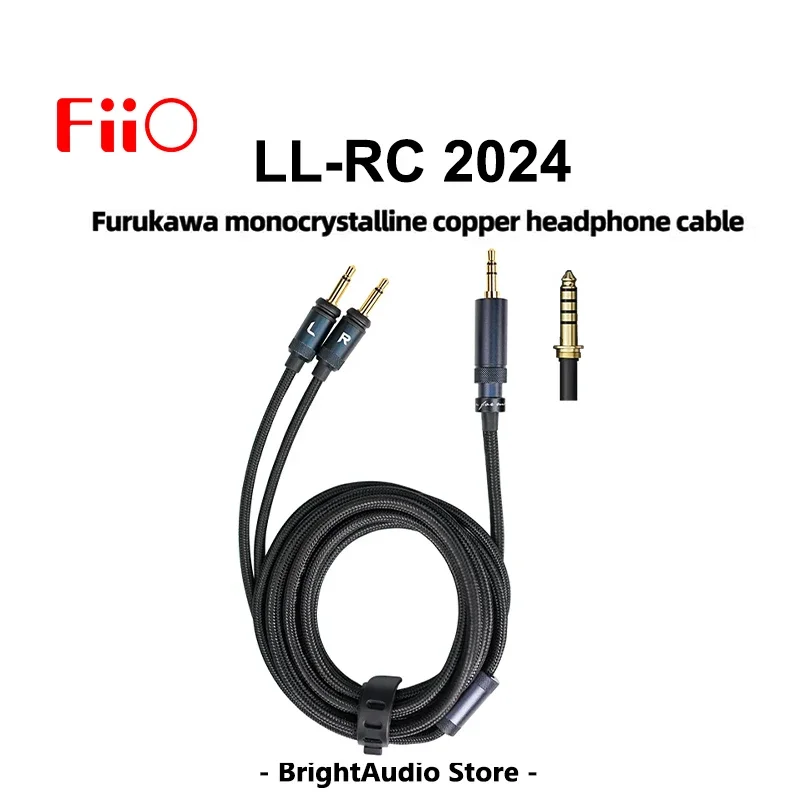 FIIO LL-RC 2024 Furukawa Monocrystalline Copper Headphone Cable 4.4mm Male to Dual 3.5mm Male