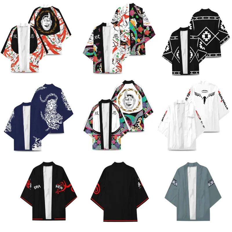 Anime Kimono Tokyo Revengers Cosplay Costumes Manjiro Sano Cloak Shirt Valhalla Uniform Jacket Mikey Draken Halloween Clothes