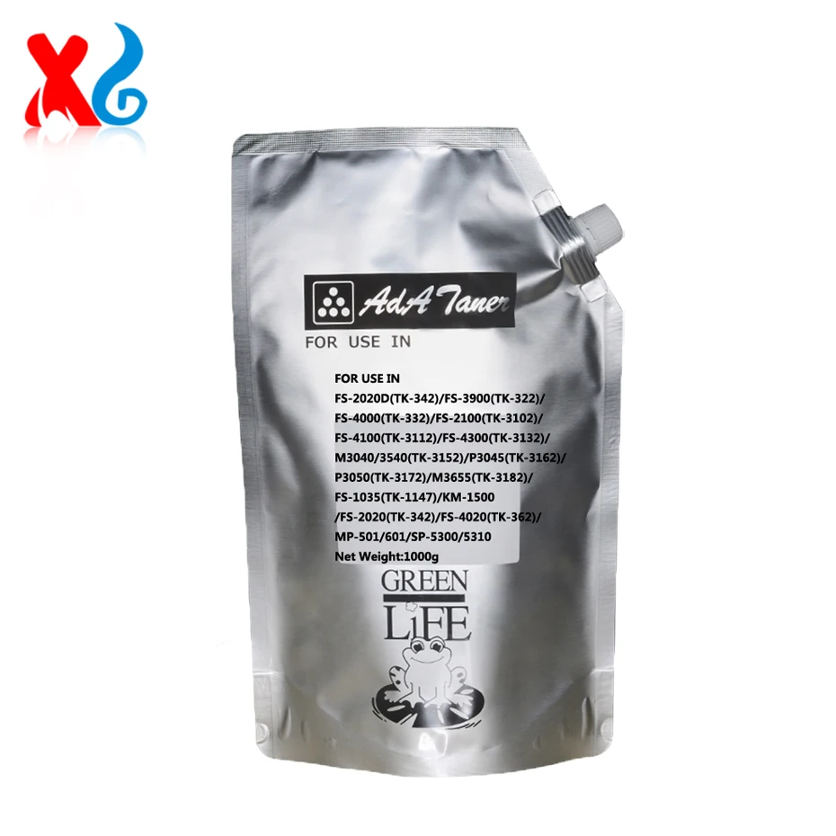 500G/1KG Toner Powder TK-342 TK-322 TK-332 TK-3102 For Kyocera FS-2020D FS-3900 FS-4000 FS-2100 FS-4100 4300 2020 3040 3920 4020