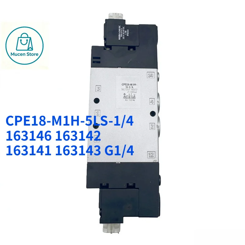 1PC NEW original CPE18 Series Solenoid Valve CPE18-M1H-5LS-1/4 163146 163142 163141 163143 G1/4 Pneumatic Air Valve