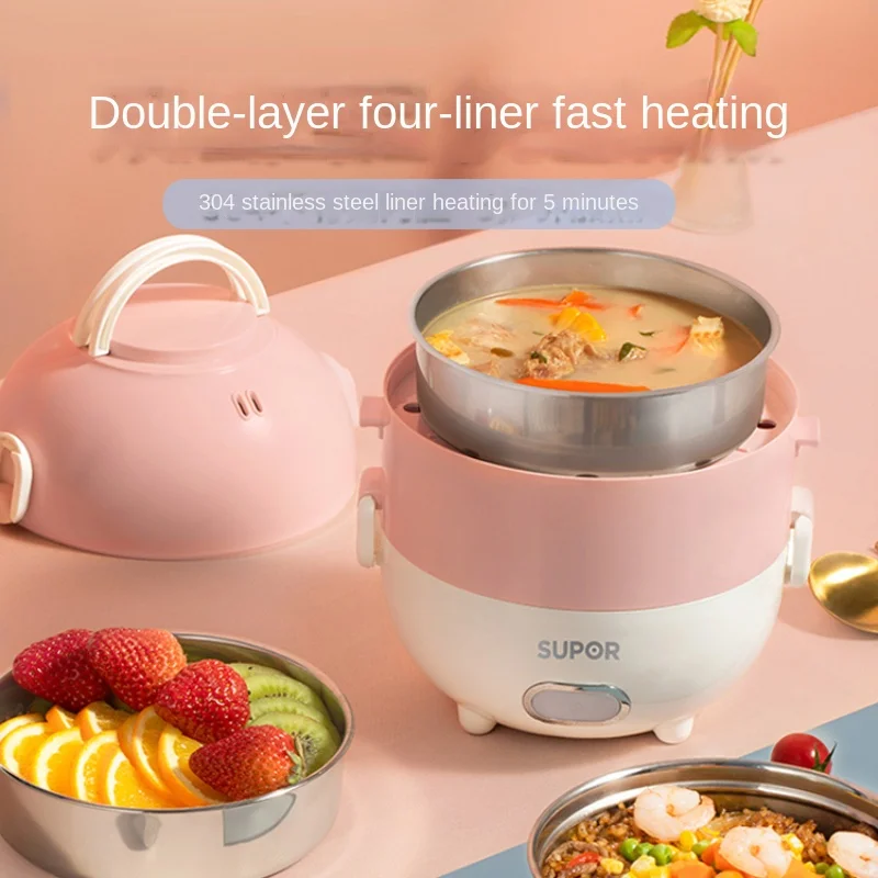 Electric heating lunch box insulation can be plugged in for office workers   self-heating meal cooking steamed rice