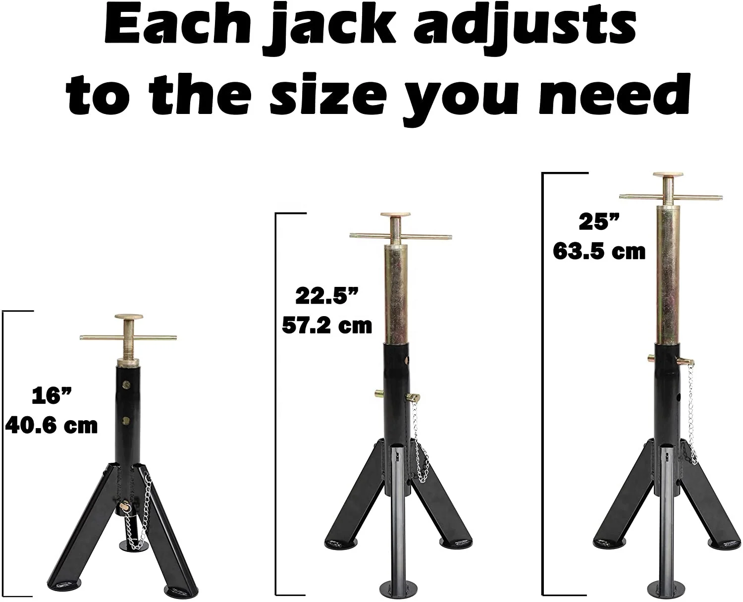 Jacks estabilizadores telescópicos para serviços pesados RV