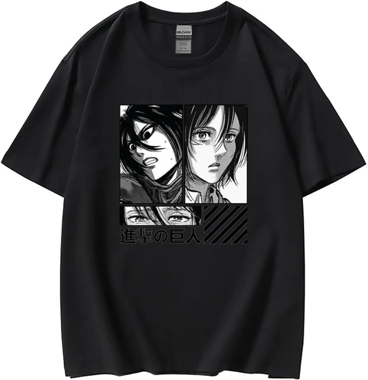 Anime Japanese Attack on Titan Men Women T-Shirt Unisex Anime Short Sleeve Halfsleeve