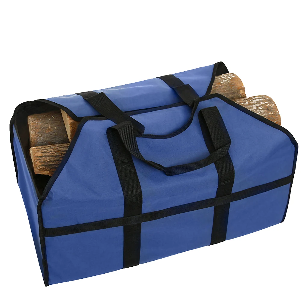 

Firewood Carrier Oxford Cloth Log Storage Bag Portable Handy Wood Carrying Bag Holder Coffee