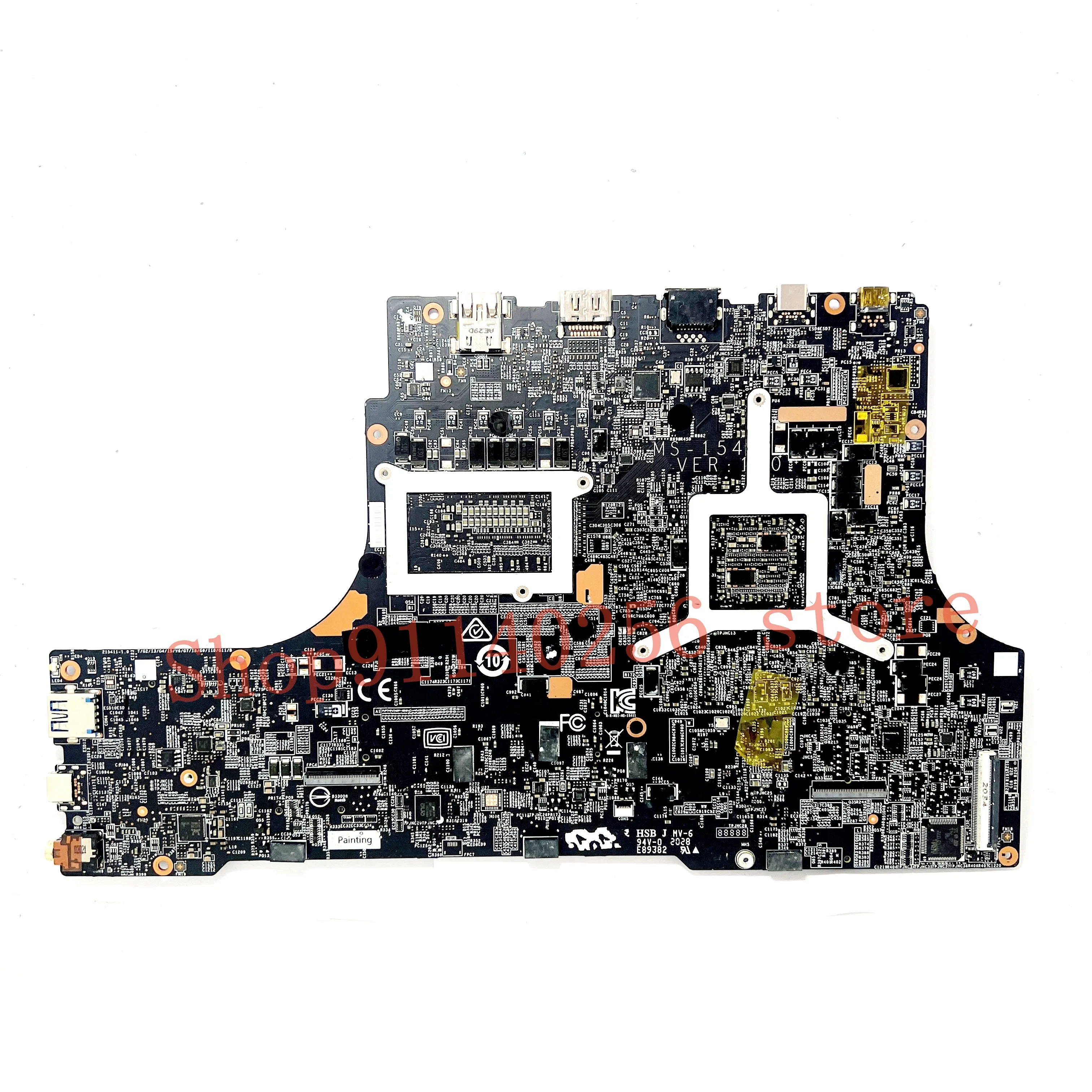 MS-154 VER:1.0 High Quality Mainboard For MSI Laptop Motherboard With SRH8Q I7-10750H CPU N18E-G2R-A1 RTX2070 100%Full Tested OK