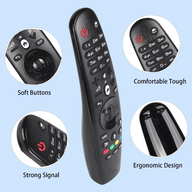 جهاز تحكم عن بعد جديد AN-MR600 لتلفزيون الذكي 43UF770T 49UF770T 55UF850T 60UF770V 65UF770T بدون صوت وظيفة المؤشر السحري