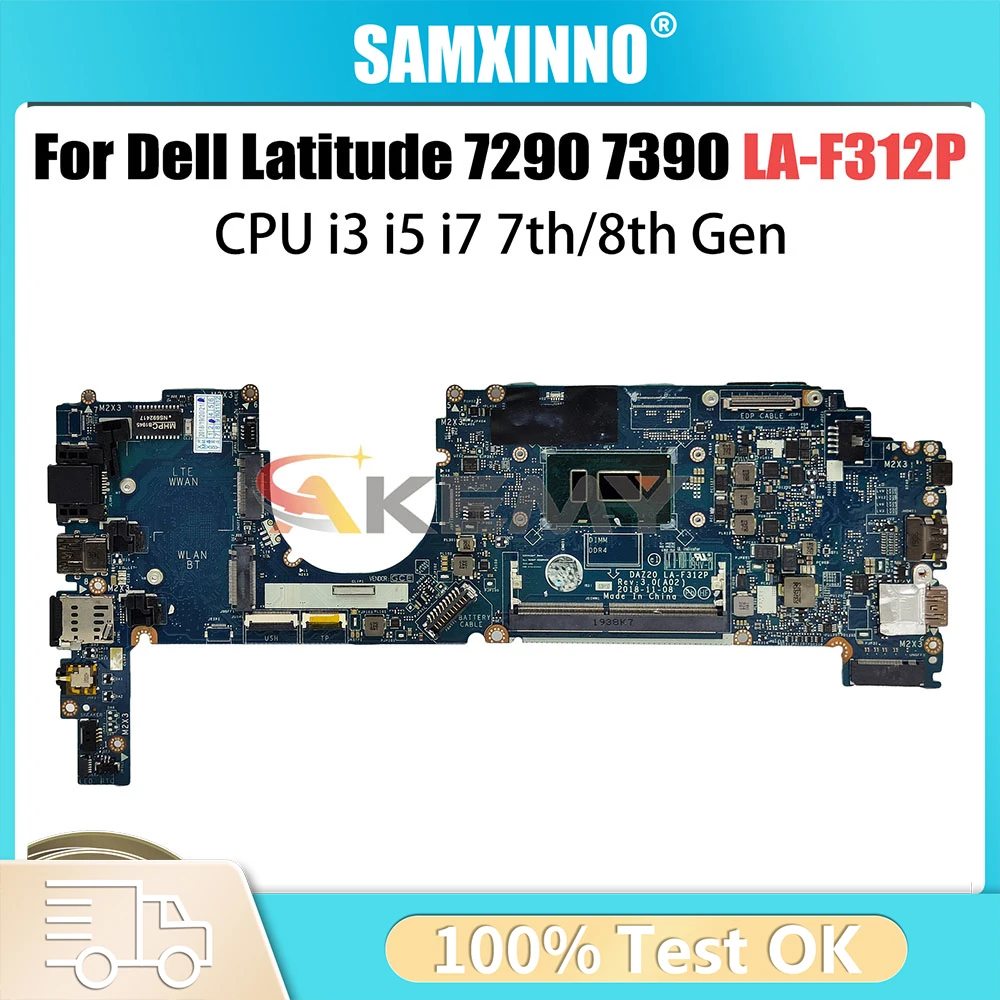 

Для обновления DELL LA-F312P, материнская плата 0PXMYG 084GNT, материнская плата 0M44N6 Latitude 7290 7390 i3 i5 i7, 100% тестирование