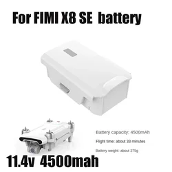 Battery for FIMI X8 SE 2022 V2 Battery 11.4V 4500mAh Charging Intelligent Batteries 33mins Flight time X8SE Battery