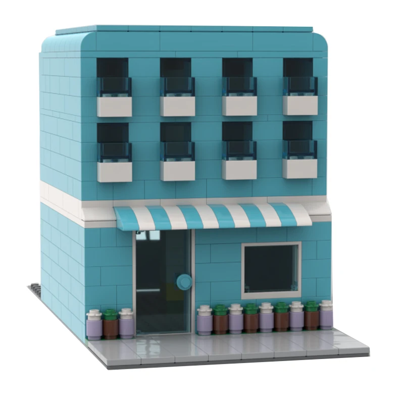 MOC-217506 Very Creative Houses NEW DIY Building Block Assembly  Colorful Dreamy City Architecture Children's Gifts TOYS 1590PCS